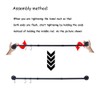 50.4 Inch Industrial Pipe Towel Bar Rack, Wall Mount Black