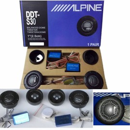 Alpine DDT-S30 25MM 1" SOFT DOME BALANCED CAR TWEETERS 360W CROSSOVERS Systems US