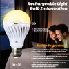 BSOD Upgrade Rechargeable Light Bulbs with Remote, E26 Led Warm