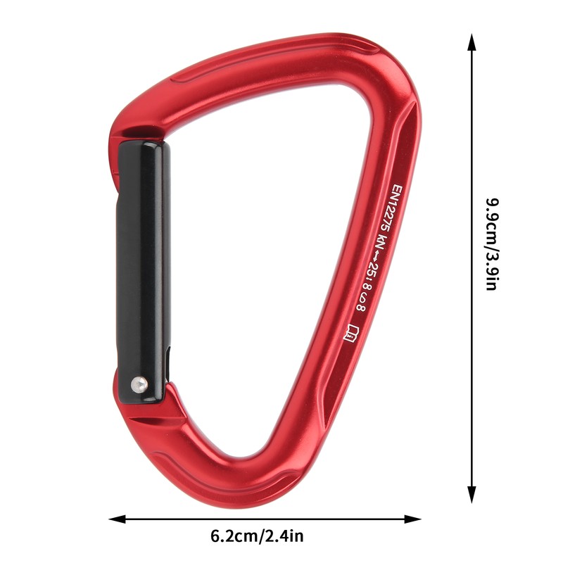 Locking Carabiner Clip DRing Hook Safety Bearing Buckle for Climbing
