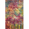 Unique Loom Jardin Collection Colorful, Vibrant, Abstract, Modern Area Rug,