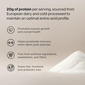 Momentous Aislamiento esencial de proteína de suero alimentada con pasto, 24 porciones por bolsa para uso diario esencial, sin gluten, certificado NSF