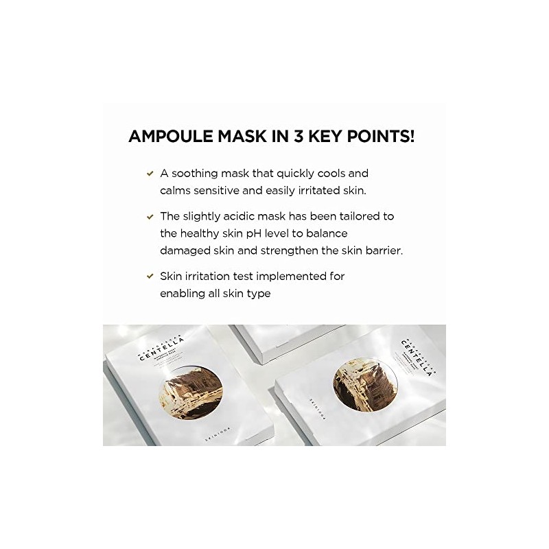 SKIN1004 Madagascar Centella Watergel Sheet Ampoule Mask, 1box - 5ea