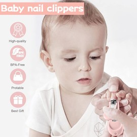 KEWUF Baby Care Set, 4-in-1 Baby Nail Set, Baby Nail Scissors, Baby Nail Scissors, Baby Nail Care Set, Newborn with Baby Nail Clippers, Nail Scissors, Nail File, Tweezers