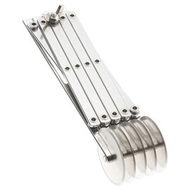 Adjustable Pastry Cutter, 5 Wheel Stainless Steel Dough Divider