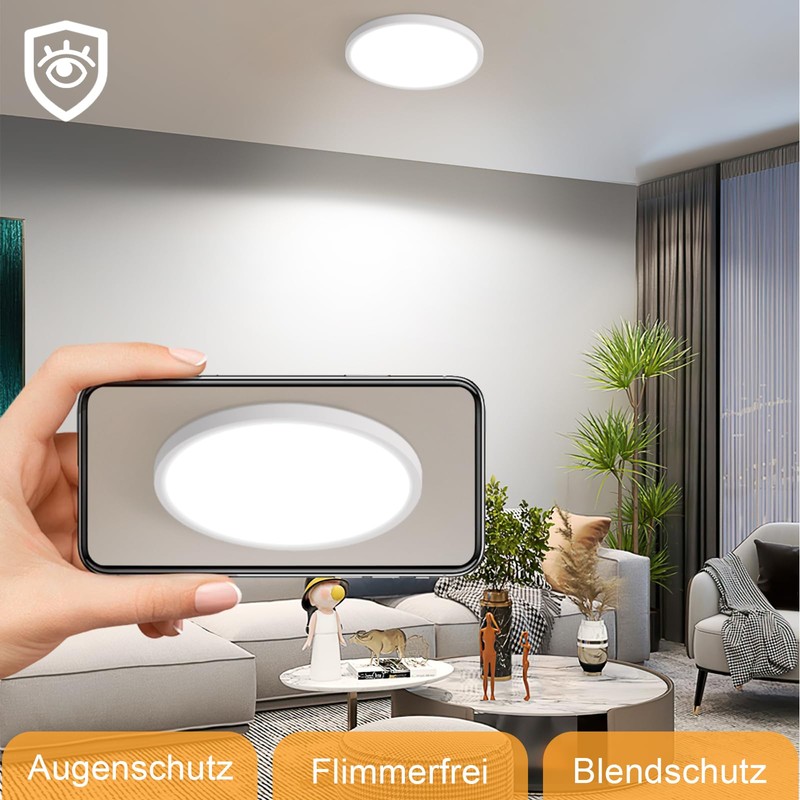 ZMH Ceiling Light LED Ceiling Light Kitchen - Diameter 18