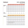 Chartpak Self-Adhesive Vinyl Capital Letters and Numbers, 1/4 Inches High,