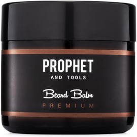 PREMIUM 2 IN 1 Beard Balm and Wax Styler FOR MEN! Adds Mild Hold, Softens Beard Hairs, Mustache & Goatee, Shine Booster and Fuller Thicker Beard Growth! Prophet and Tools