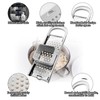 Dunkwckore Spätzle Slicer, Stainless Steel Spätzle Grater with Dough Sledge,