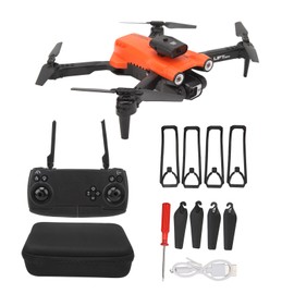 S163 RC Drone Obstacle Avoidance Folding Camera Angle Adjustable Low Noise Hovering Drone for Over 14 Years Old Orange