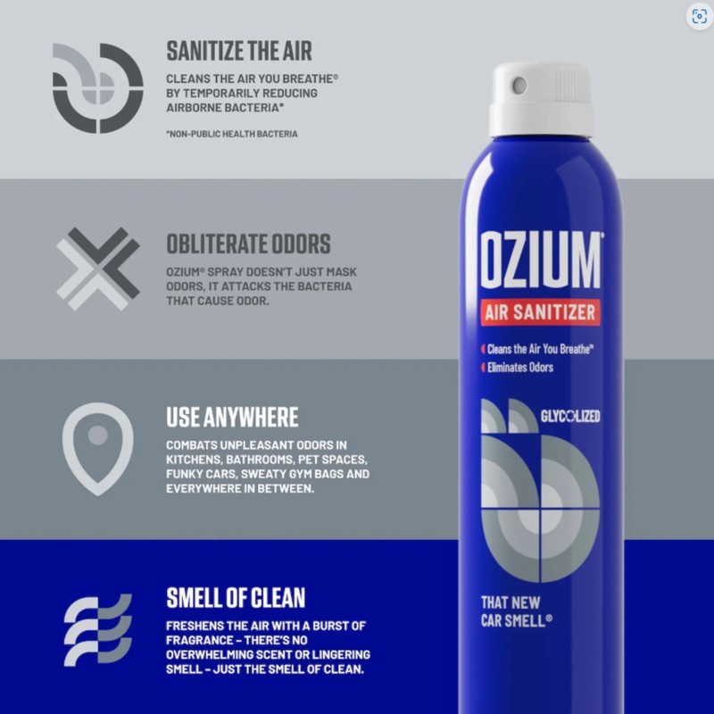 Ozium® 3.5 Oz. Air Sanitizer & Odor Eliminator for Homes,