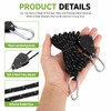 6 Pcs Tent Guy Ropes, 4 m×4 mm, Reflective, Nylon,