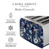 VQ Laura Ashley Elveden Navy Stainless Steel 4 Slice Toaster