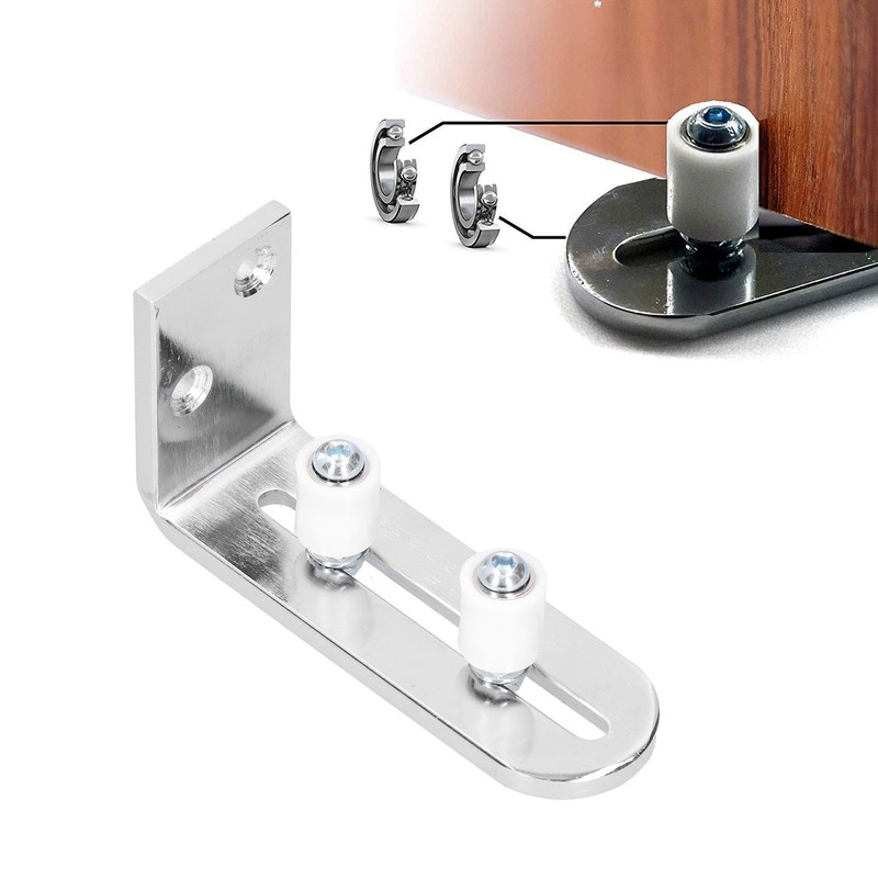 Barn Door Bottom Floor Guide with Bearing Sliding Door Roller