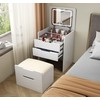 espidoo 3 in 1 Vanity Desk with Mirror: Flip Top