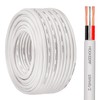 MOOKEERF 18 AWG 2 Conductor Stranded Shielded Plenum Cable 100FT