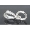 PISilver 925 Sterling Silver Small Bail Split Ring Charm Pendant