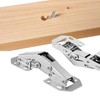 Cionyce 8 Pack Hidden Cabinet Hinges Surface Mount Hinges 4