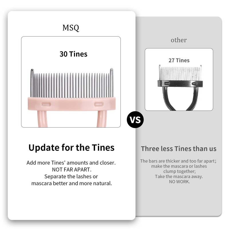 MSQ Eyelash Separator Eyelash Comb Lash Separator Tool Makeup Mascara
