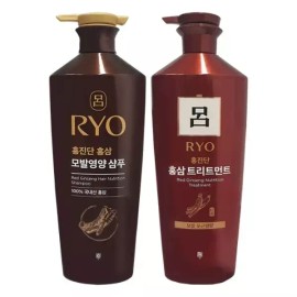 ehen 려 홍진단 홍삼 모발영양 샴푸 820ml + 트리트먼트 820ml Red Ginseng Hair Nutrition Shampoo 820ml + Treatment 820ml