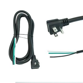 6피트 케이블 전원 코드 피그테일 3 prong 120v (14/3) 기기 nema 범용 (15a) 배선 sjt 듀티 14awg 5-15 ac 플러그 끝 110v 헤비 115v 개방 교체 [16/3] 6-Foot Cable Power Cord Pig Tail 3 Prong 120V (14/3) Device NEMA Universal (15A) Wiring SJT Duty 14AWG 5-15 AC Plug End 110V Heavy 115V Open R