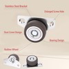 Lexziuo 8PCS Small Side-Mounted Drawer Caster Wheels, Mini Low-Profile, Rigid