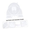 iplusmile 2pcs Transparent Razor Holder for Men Strong Suction Cup