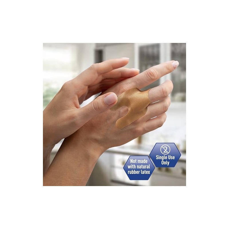 Med Pride Sterile Fabric Fingertip and Knuckle Bandages - 100