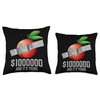 Duct Tape Nectarine Fruit Lover Funny Quote Throw Pillow