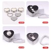 16 Pcs Metal Tins Jar 2 OZ Empty Heart Shaped