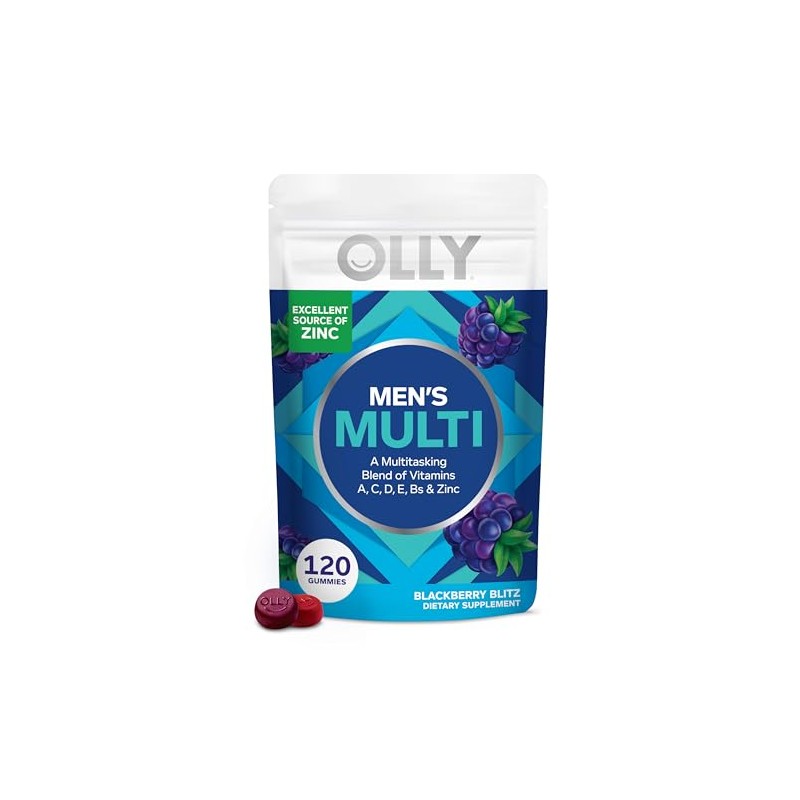 OLLY Men's Multi Gummies – Daily Multivitamin Supplement with Vitamins