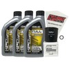 Cyclemax Full Synthetic Oil Change Kit compatible with 2015-2018 Kawasaki