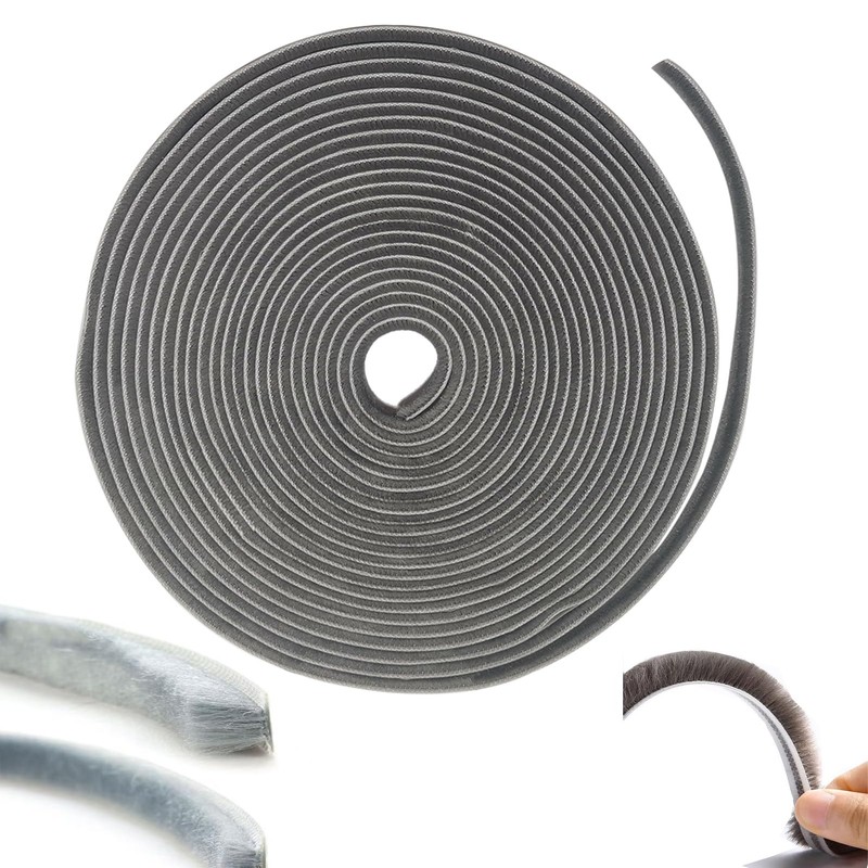 Ulifebetter 33Ft Weather Stripping Brush for Sliding, 0.35" Wide x