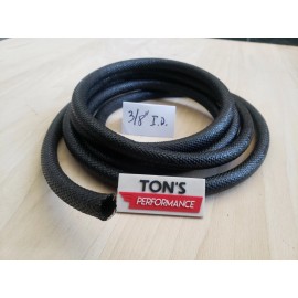 Ton's Performance 1 foot 3/8" I.D. ASPHALT CLOTH WIRE LOOM ORIGINAL RESTORATION CONDUIT VINTAGE