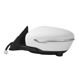 Spieg NI1320254 Driver Side Mirror for 2014-2017 Nissan Rogue | Left Side View Mirror Assembly Power Adjustment Heated Turn Signal Light 360 View Camera | Paint to Match