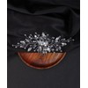 Deniferymakeup Bridal Hair Comb Crystal Bridal Hair Piece Silver Wedding