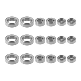 LT Easiyl 18-Piece Ball Bearing Set RC Car Bearing Replacement 4 x 7 x 2.5 mm 4 x 8 x 3 mm 7 x 11 x 3 mm Compatible with Wltoys 1/14 144001