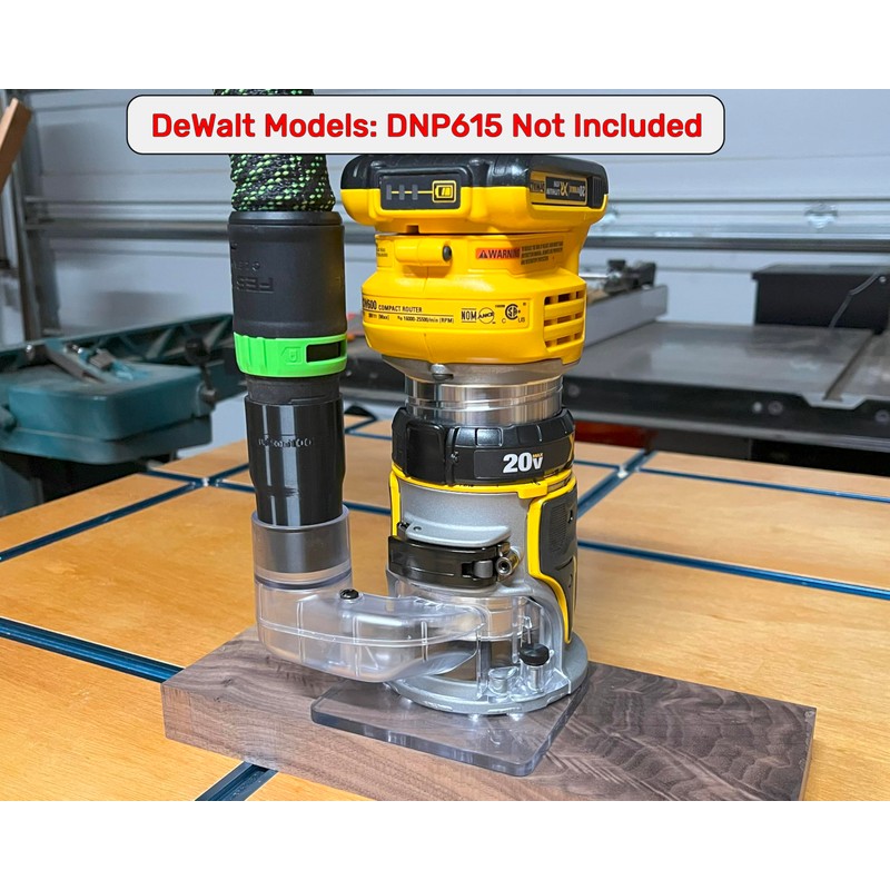 Hose Adapter for DeWalt & Milwaukee Trim Routers - DCW600B,