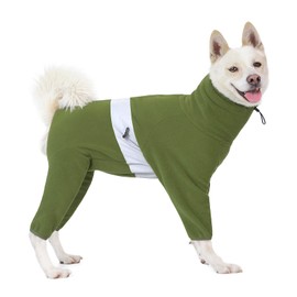 Dog Winter Coats for Medium Large Dogs, Warm Polar Fleece Dog Jacket, Winter Dog Clothes Pullover, Cold Weather Dog Jumpsuit Onesie, Dog Snow Jacket, Dog Apparel Outfit