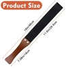 SUNSDEW Leather Paddle with Anti-Slip Wooden Handle, Riding Crop for