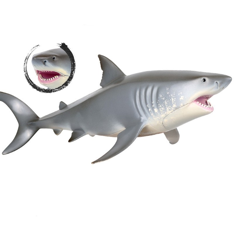 Kids Shark Model Toy Simulation Marine Life Animal Floating Plastic