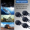 DMWD Waterproof 20A ON-Off Round Rocker Toggle Switch 2 Pins