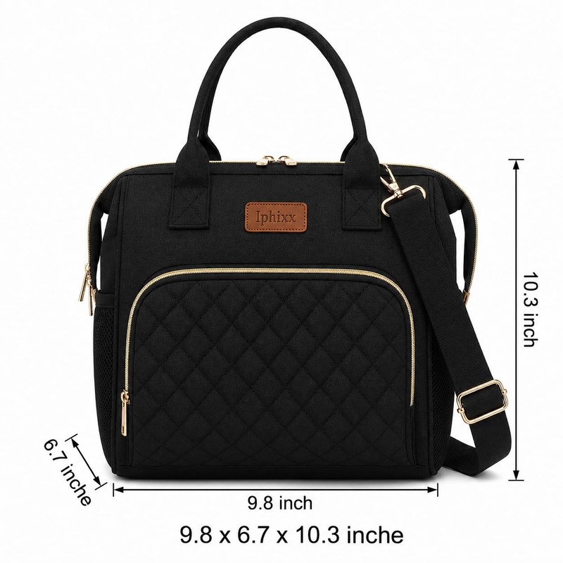 iPhixx Insulated Lunch Bag for Women, Lightweight Reusable Lunch Tote