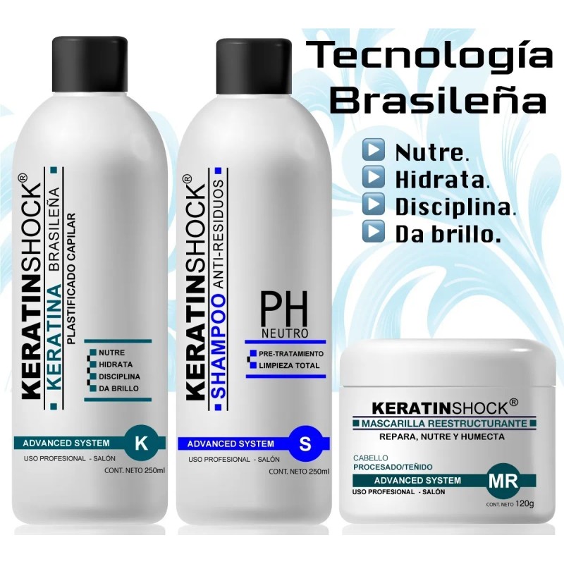 Keratinshock Cirugia Capilar Keratina Brasilea Plastificado