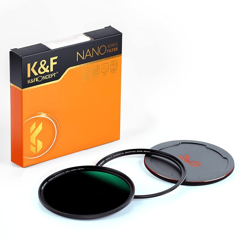 K&F Concept 77mm Magnetic ND64 Filter with Filter Adapter Ring