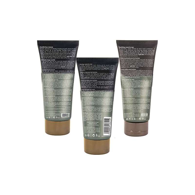Premier Dead Sea Kit para hombres, nutritivo, crema de afeitar,