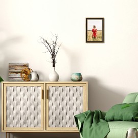 Space Art Deco, 8x12 Picture Frame without Mat for 8x12 Photo, High Definition Real Glass Wall Display (Ornate Gold/Black, 2-Pack)