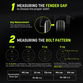 Customadeonly Forged 1.5 Inch (38mm) 6x139.7 Wheel Spacers for Toyota Tundra 2022-2024, Lexus GX550 Hubcentric Black (2pcs 95.1mm M14x1.5) Truck Spacer 6x5.5 6 Lugs