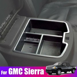 XUKEY Armrest For Chevy Silverado 2500 3500 Center Console Organizer Storage Box