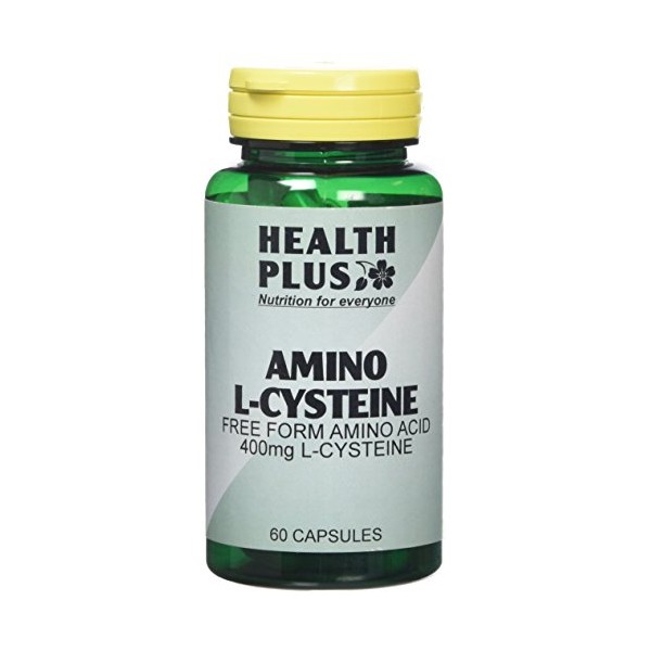 Health Plus Amino L-Cysteine 400mg Amino Acid Supplement - 60 Capsules